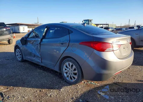 2012 Hyundai Elantra Gls из США, поврежденный, VIN 5NPDH4AE1CH128010